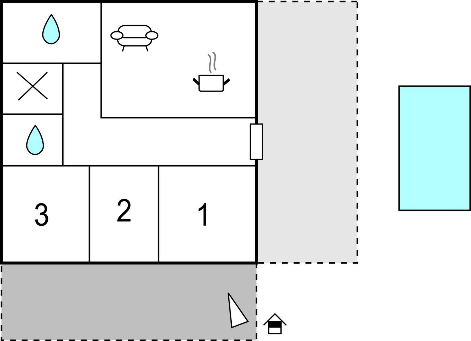 3 Bedroom Lovely Home In Plat 米利尼 外观 照片